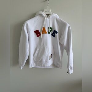 Bape White Hoodie